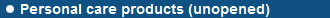 Personal care products (unopened)